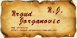 Mrgud Jorganović vizit kartica